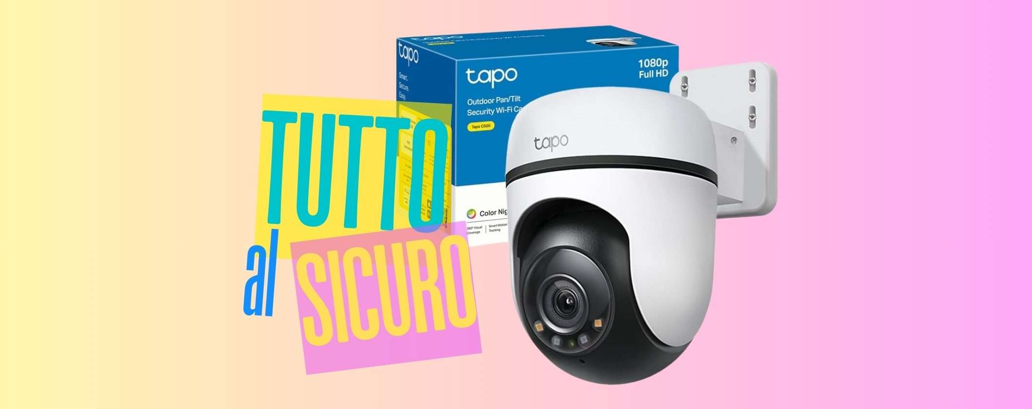 Tapo C500: la telecamera WiFi da esterno più economica che non delude (31€)