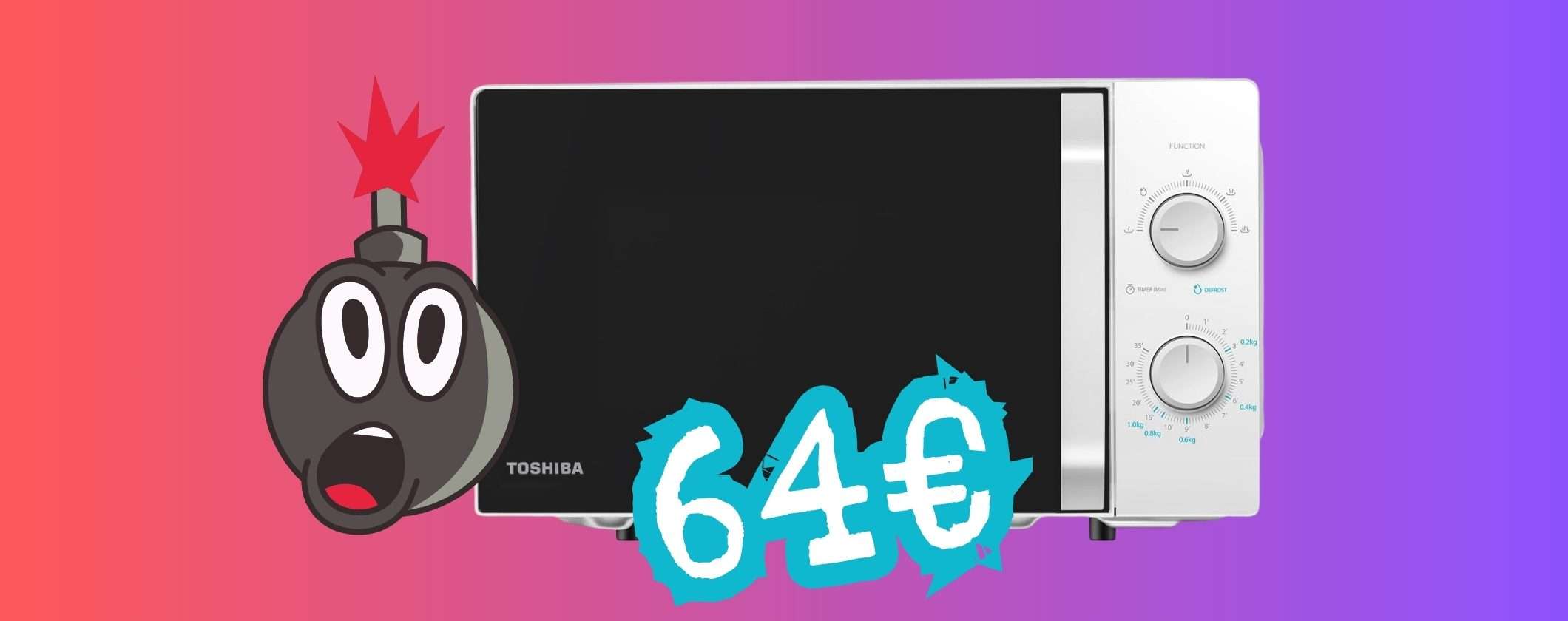 Toshiba: forno a microonde da 20L e 800W tuo con appena 64€ (affarone)