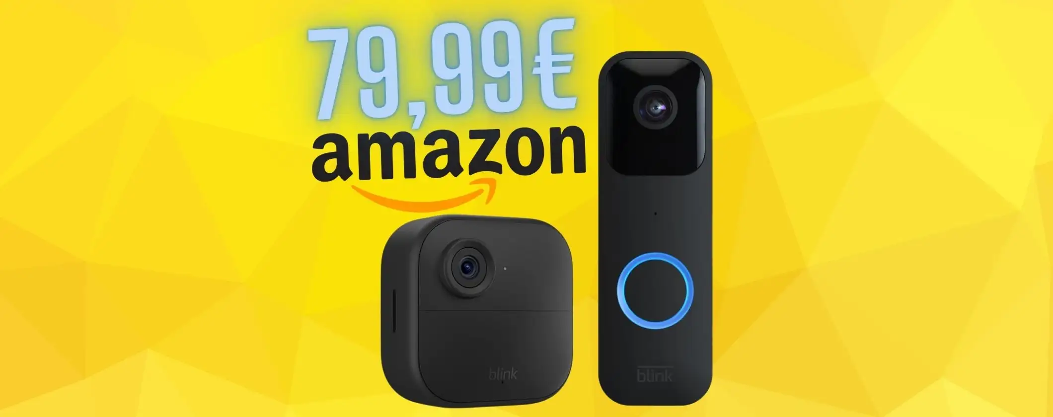 Videocamera Blink (Outdoor 4) + videocitofono Blink Video Doorbell a pochissimo