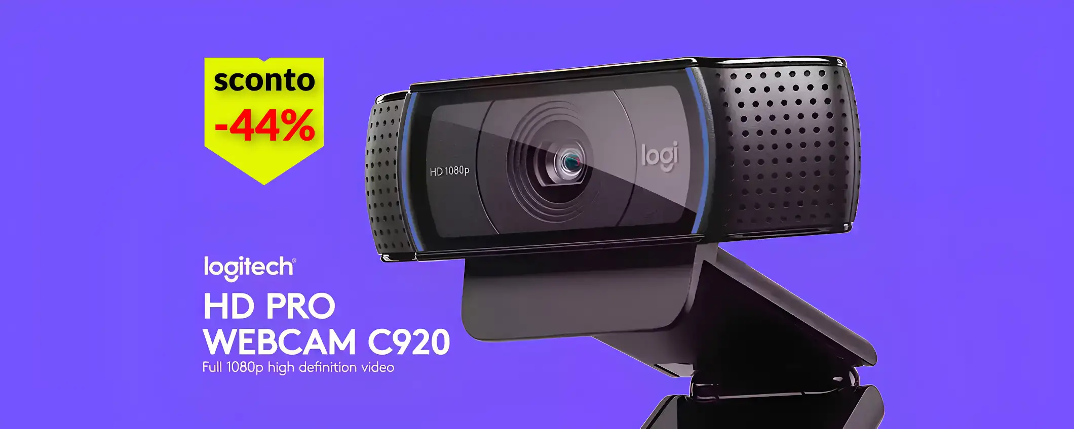 Qualità professionale per la webcam FullHD Logitech in sconto a 58€ Qualità professionale per la webcam FullHD Logitech in sconto a 58€