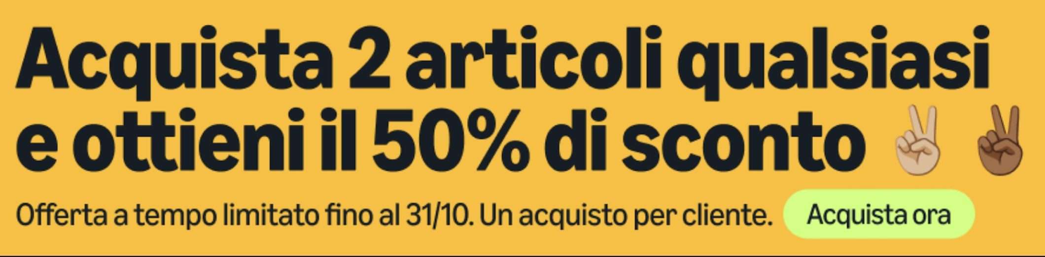 Amazon Haul FUORITUTTO: sconto del 50% su QUALSIASI articolo Amazon Haul FUORITUTTO: sconto del 50% su QUALSIASI articolo