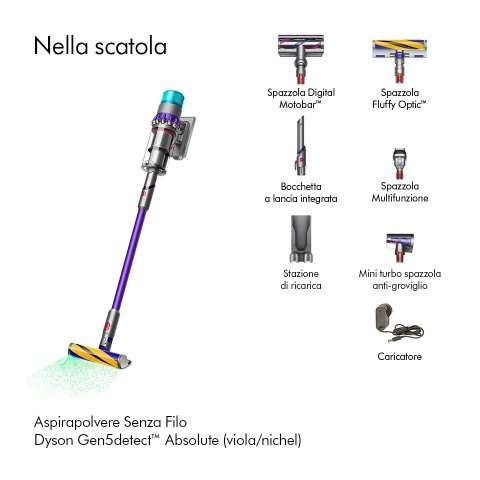 Aspirapolvere senza filo Dyson Gen5detect