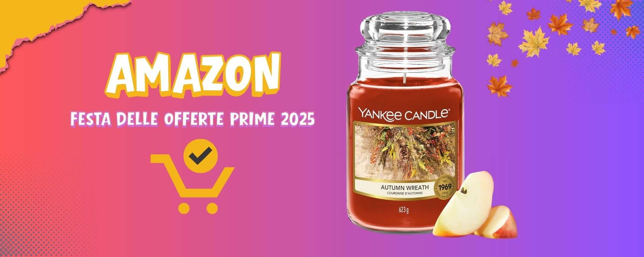 Atmosfera autunnale perfetta con meno di 20€: Yankee Candle ora super scontata per i Prime Day