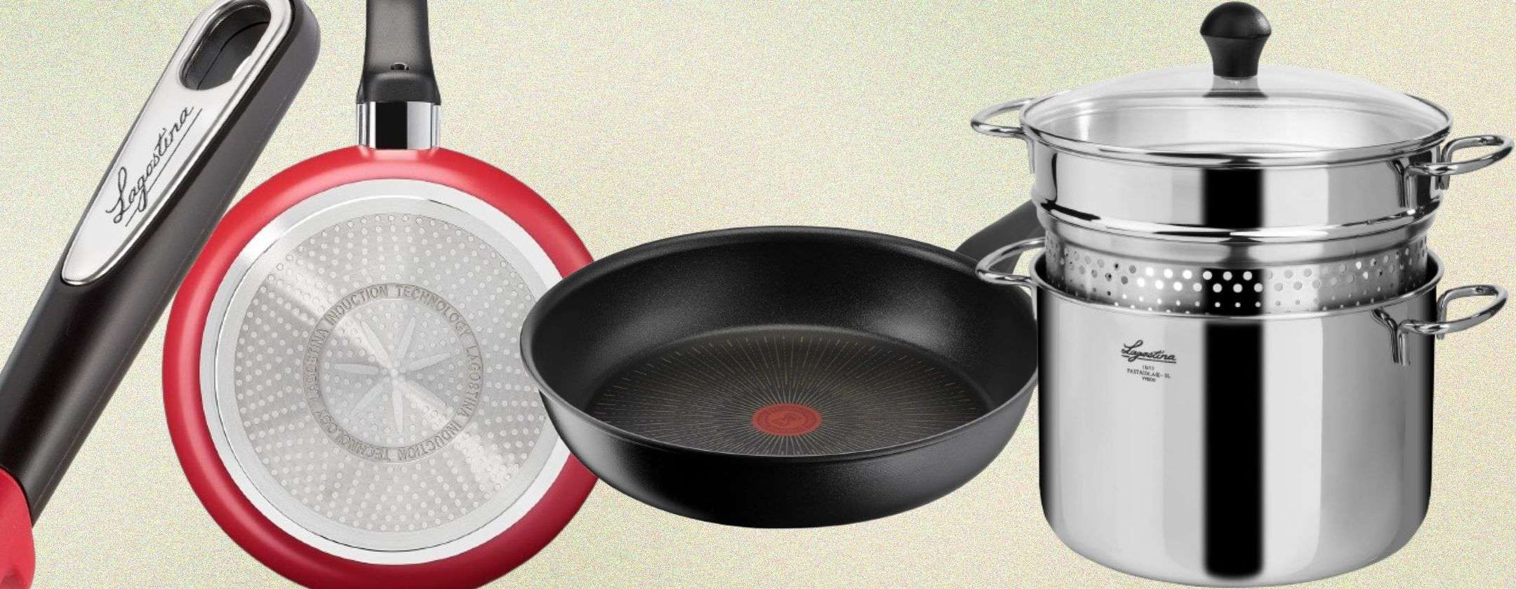 Padella Lagostina Unlimited 28 Cm | Antiaderente 6 Strati Con ThermoSignal | Adatta A Induzione