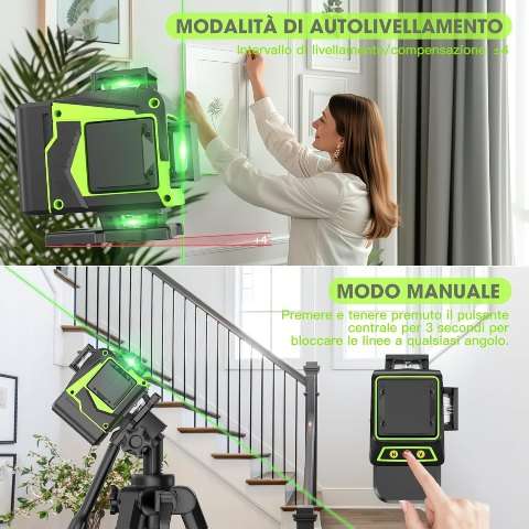 Livella laser automatica