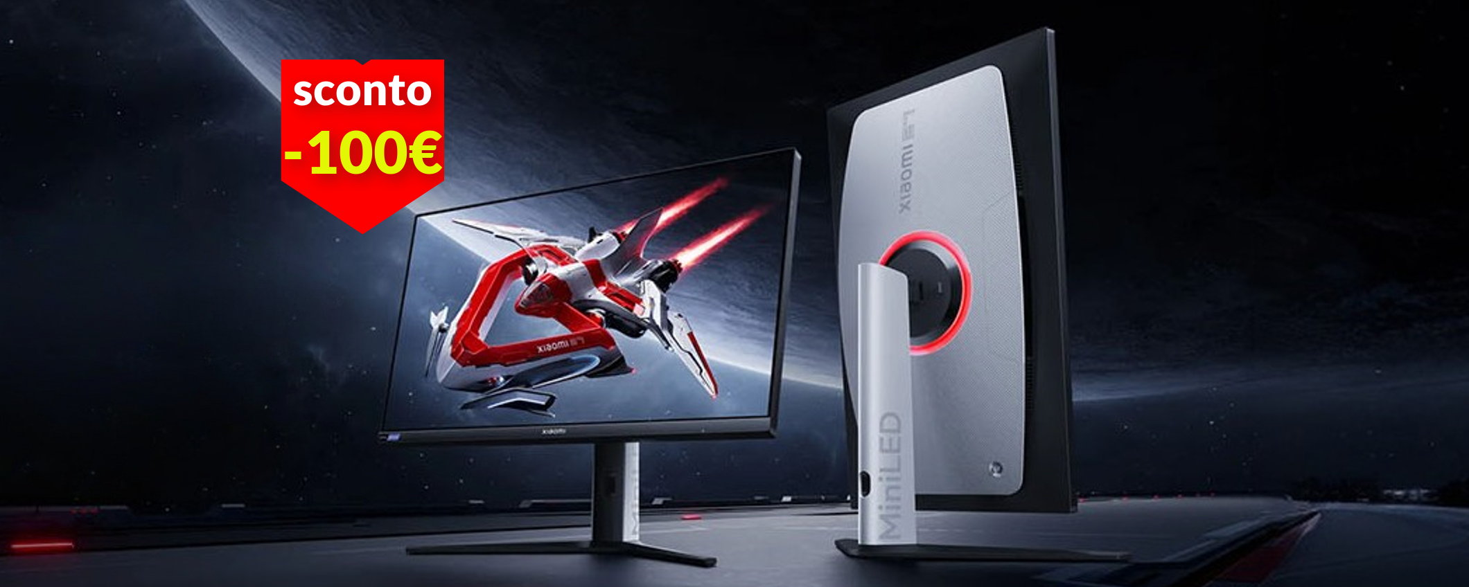 Monitor gaming 4K Xiaomi Mini LED 27'' in sconto (-100€): splendido IPS a 180Hz