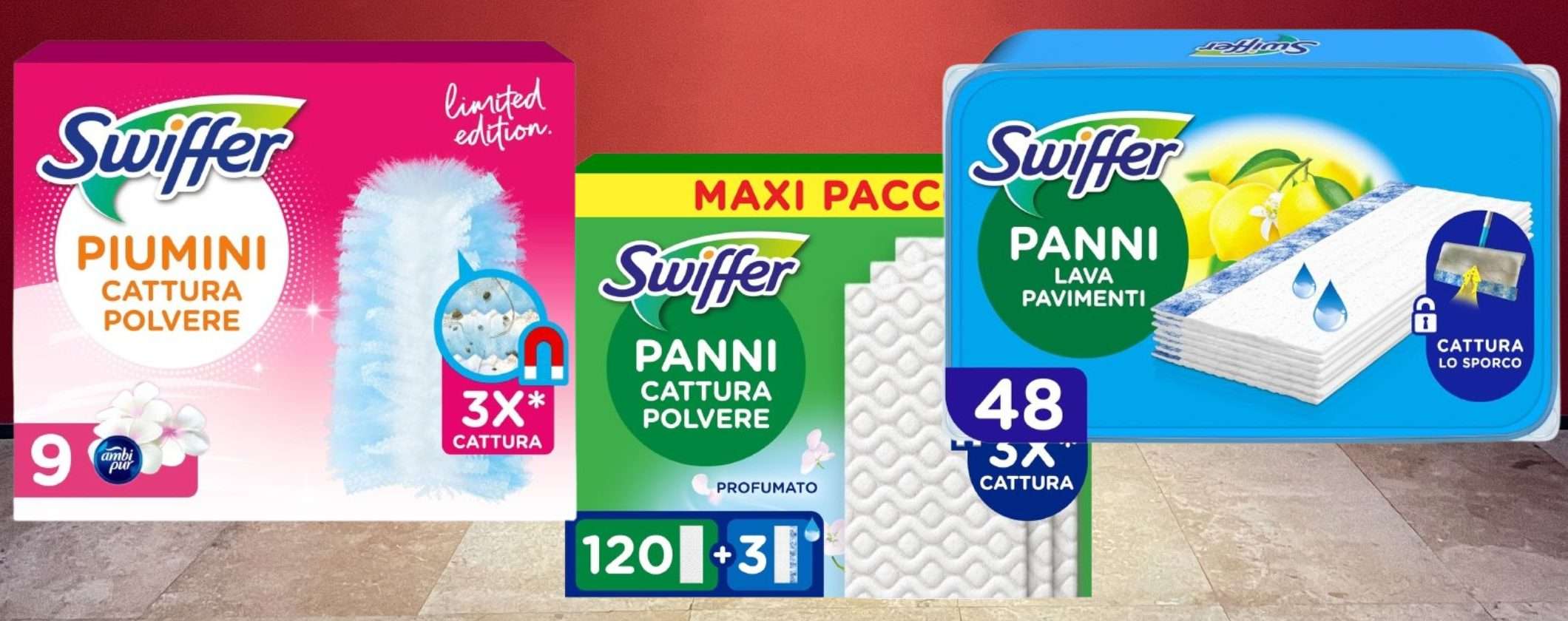 Swiffer promo scorta SBALORDITIVE alla Festa delle Offerte Prime (da 6,99€)