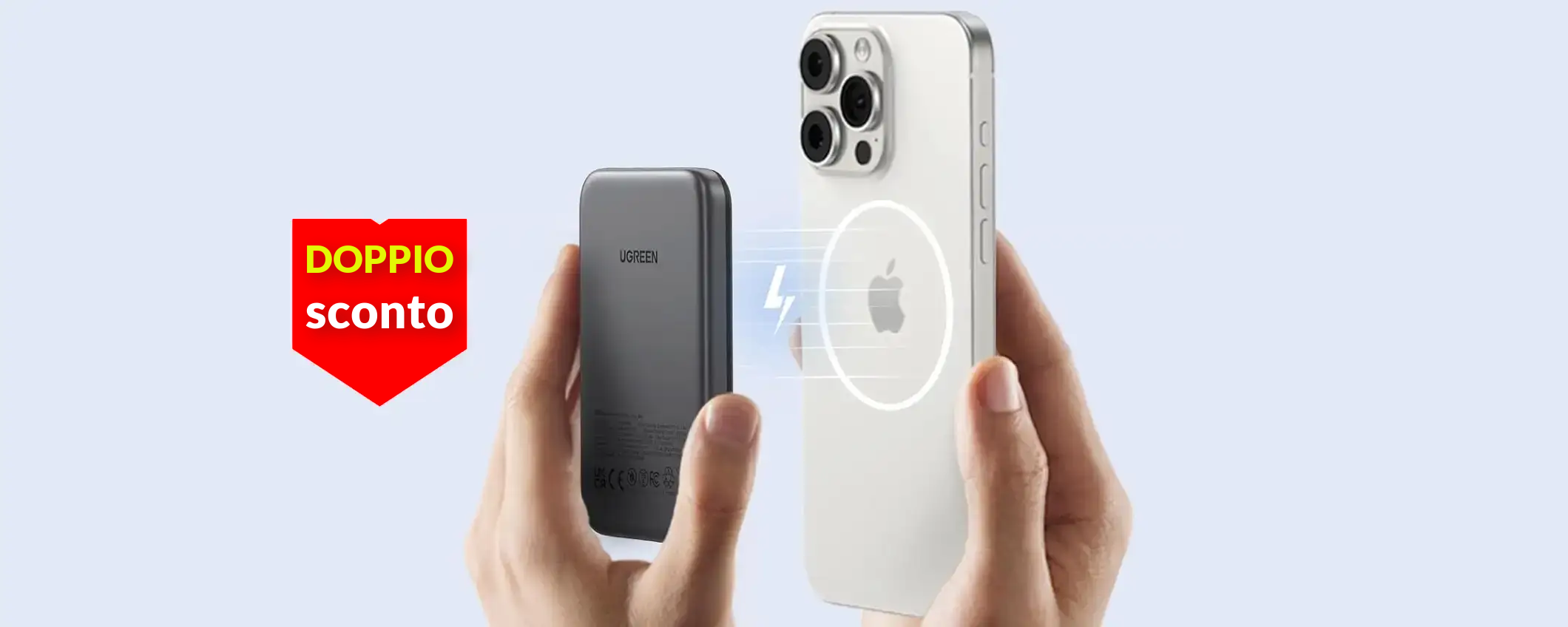 Doppio sconto sulla powerbank magnetica per iPhone: un affare a 21€ Doppio sconto sulla powerbank magnetica per iPhone: un affare a 21€