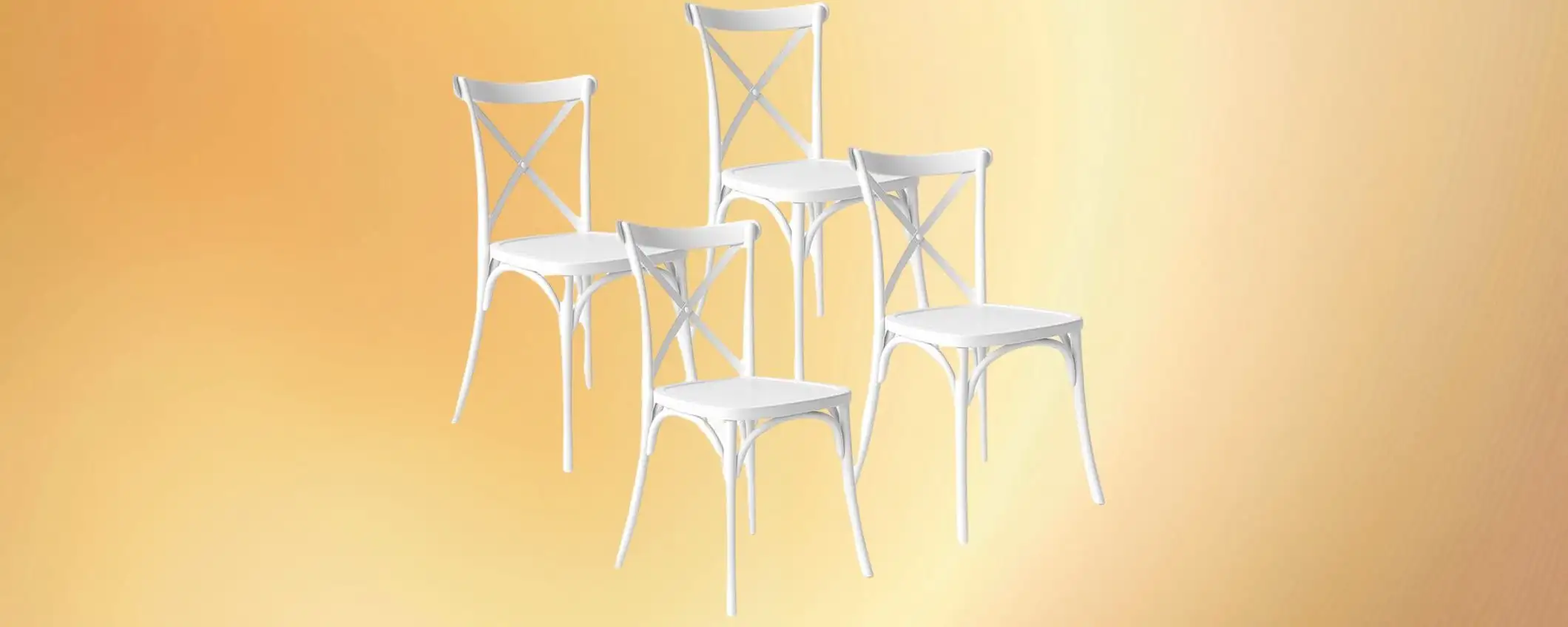 Set 4 sedie Baroni Home in sconto al 36%: già montate e subito pronte da usare