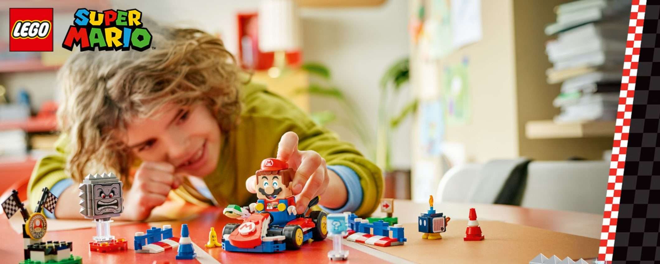 LEGO Mario Kart interattivo con pista e kart oggi SCONTATO del 30% su Amazon
