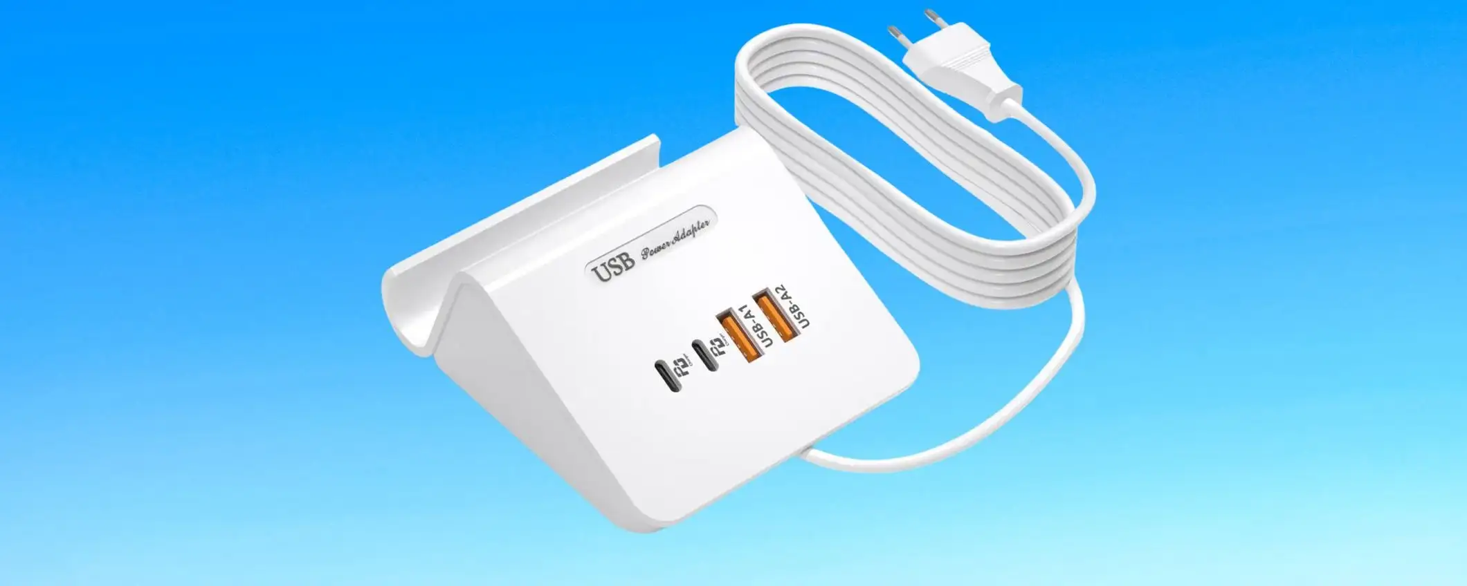 Stazione di ricarica USB 45W e 4 porte: indispensabile in casa e ufficio al -33% su Amazon