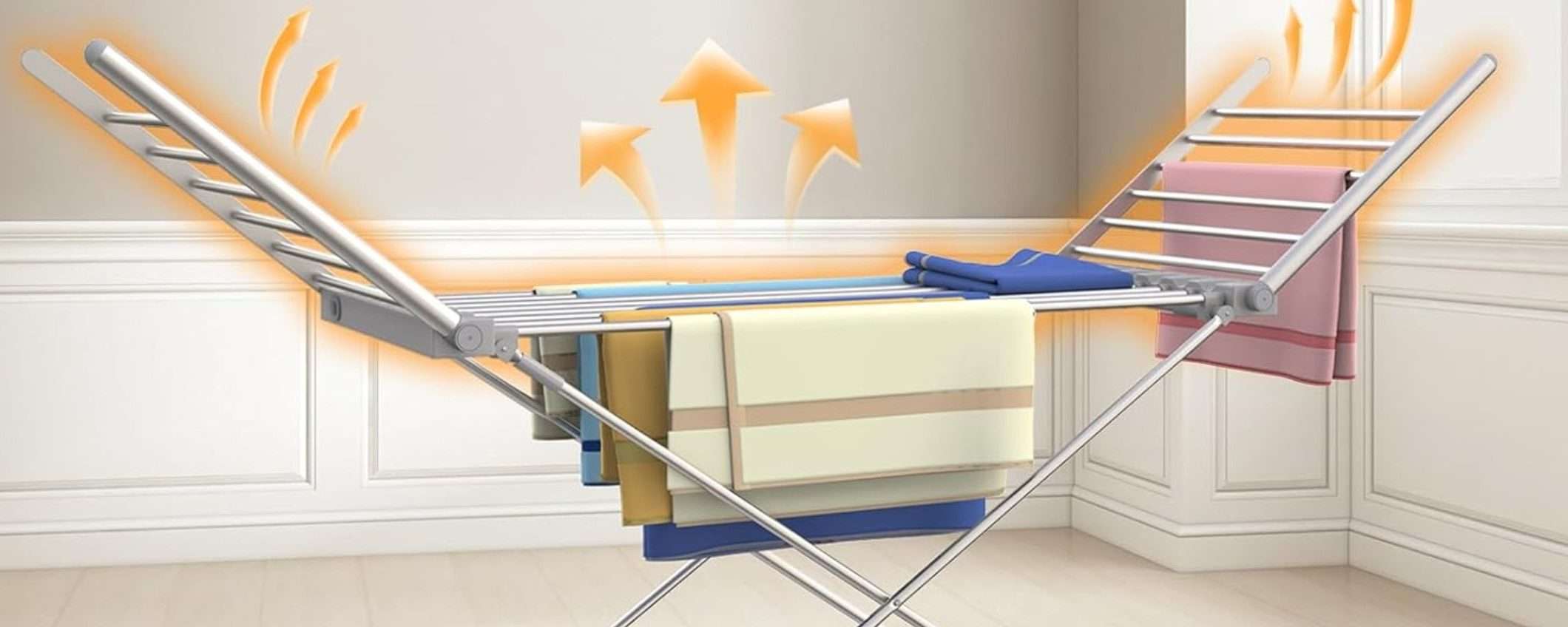 Stendino elettrico riscaldato in OFFERTA su Amazon (-36%): asciuga i vestiti in fretta Stendino elettrico riscaldato in OFFERTA su Amazon (-36%): asciuga i vestiti in fretta