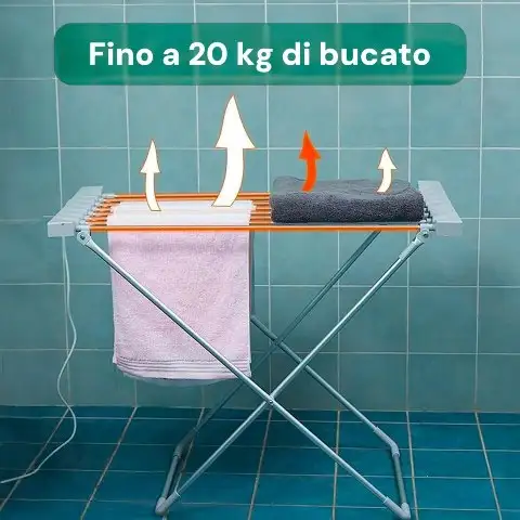 Stendino elettrico riscaldato