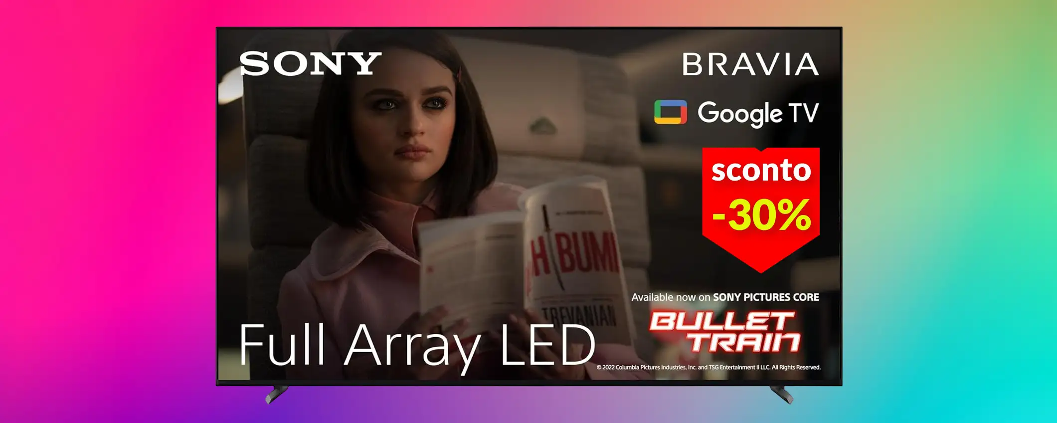 Sony BRAVIA 4K HDR con Google TV: 75'' di spettacolo con il 30% di sconto