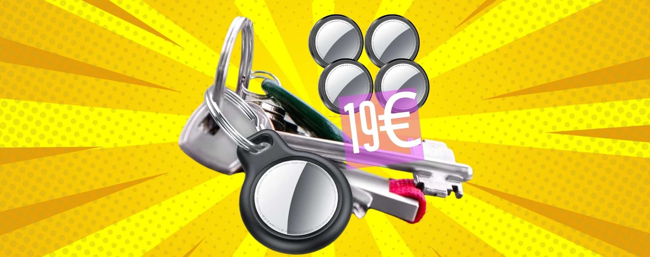 Air Tracker Tags per ritrovare subito gli oggetti smarriti, 4 pezzi a soli 19€ Air Tracker Tags per ritrovare subito gli oggetti smarriti, 4 pezzi a soli 19€