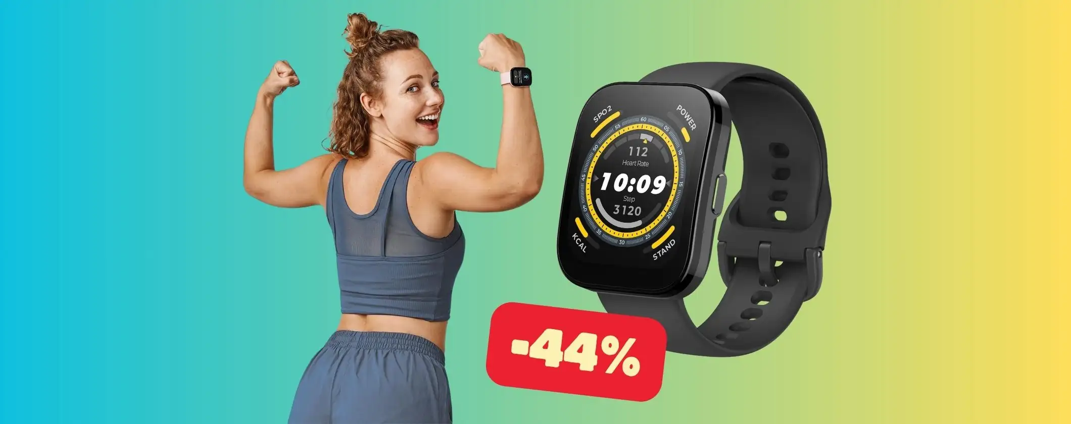 Amazfit Bip 5 da 46 mm: smartwatch con microfono, GPS e app sportive (-44%)