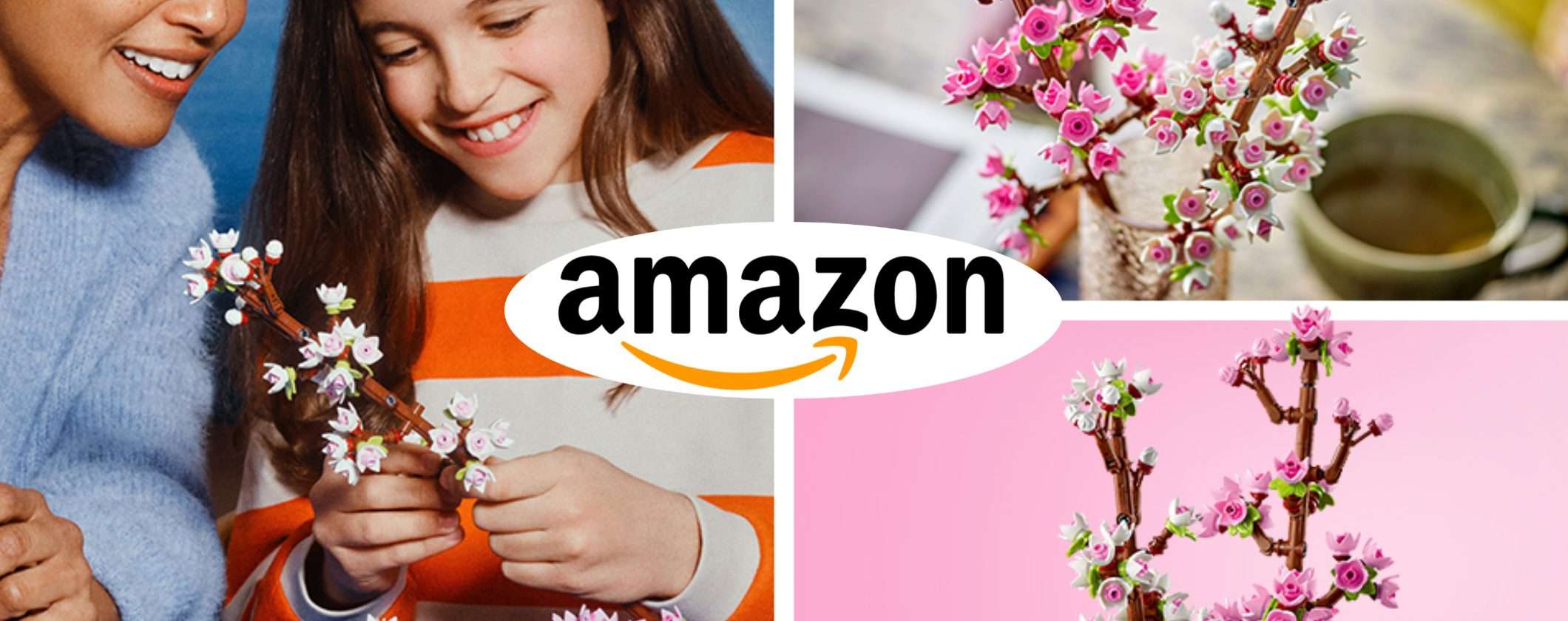 Amazon fa sbocciare i saldi: Fiori di Ciliegio LEGO Botanicals a soli 10€