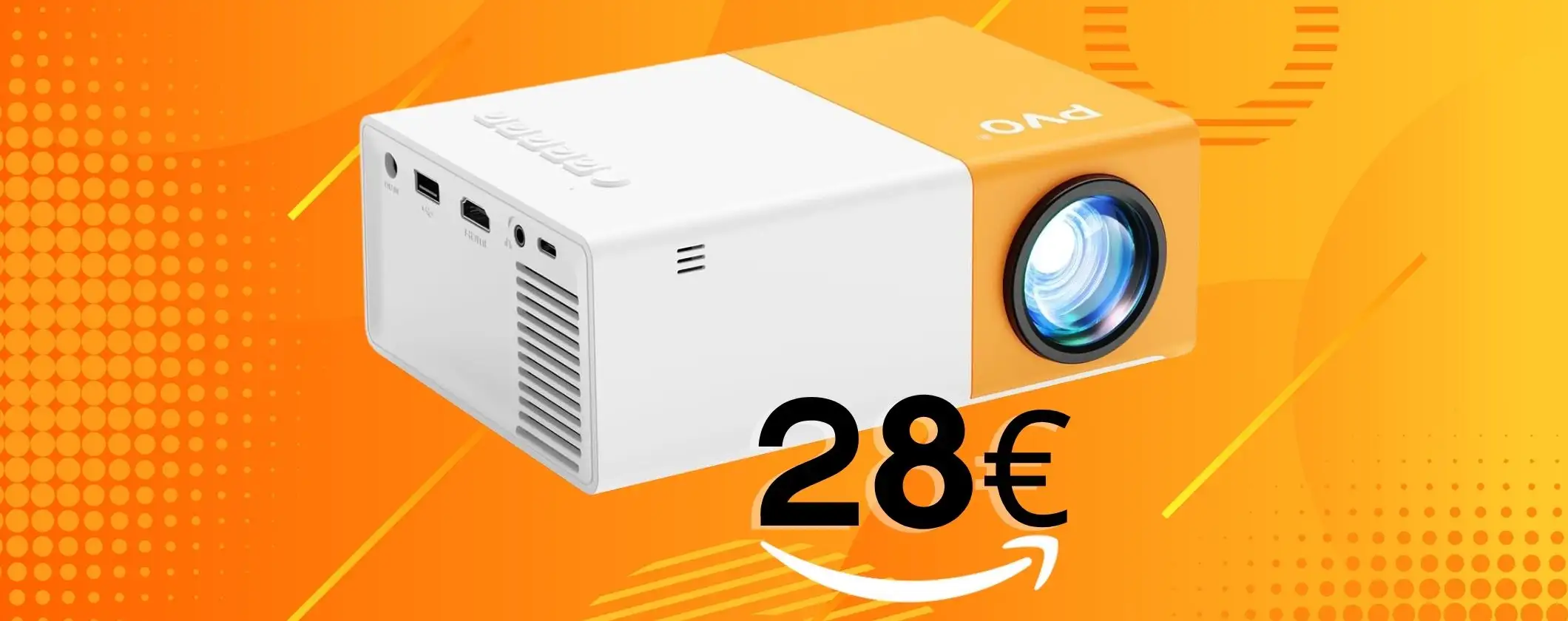 Appena 28€ per questo fantastico proiettore portatile WiFi, affare by Amazon Appena 28€ per questo fantastico proiettore portatile WiFi, affare by Amazon