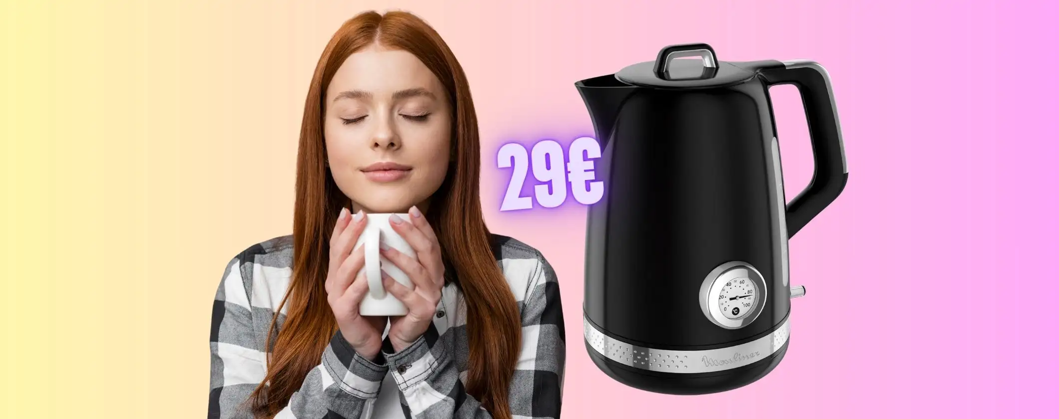 Bollitore elettrico da 1,7L con controllo temperatura a prezzo minuscolo