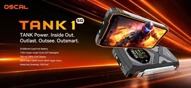 OSCAL TANK 1: nuovo smartphone rugged 5G in super offerta su Amazon OSCAL TANK 1: nuovo smartphone rugged 5G in super offerta su Amazon