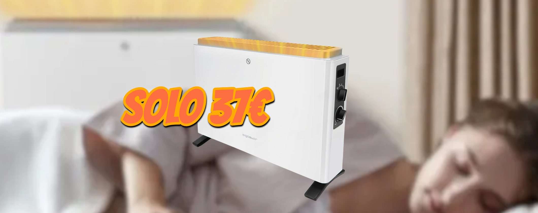 Caldo Doppia Classe A con il Termoconvettore Elettrico AigoStar a soli 37€ su eBay
