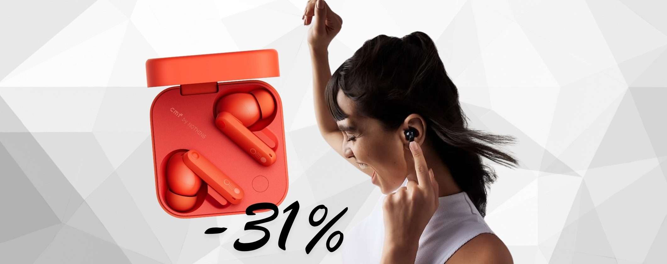 CMF Buds Pro 2 by Nothing: audio di qualità e chiamate perfette (-31%)