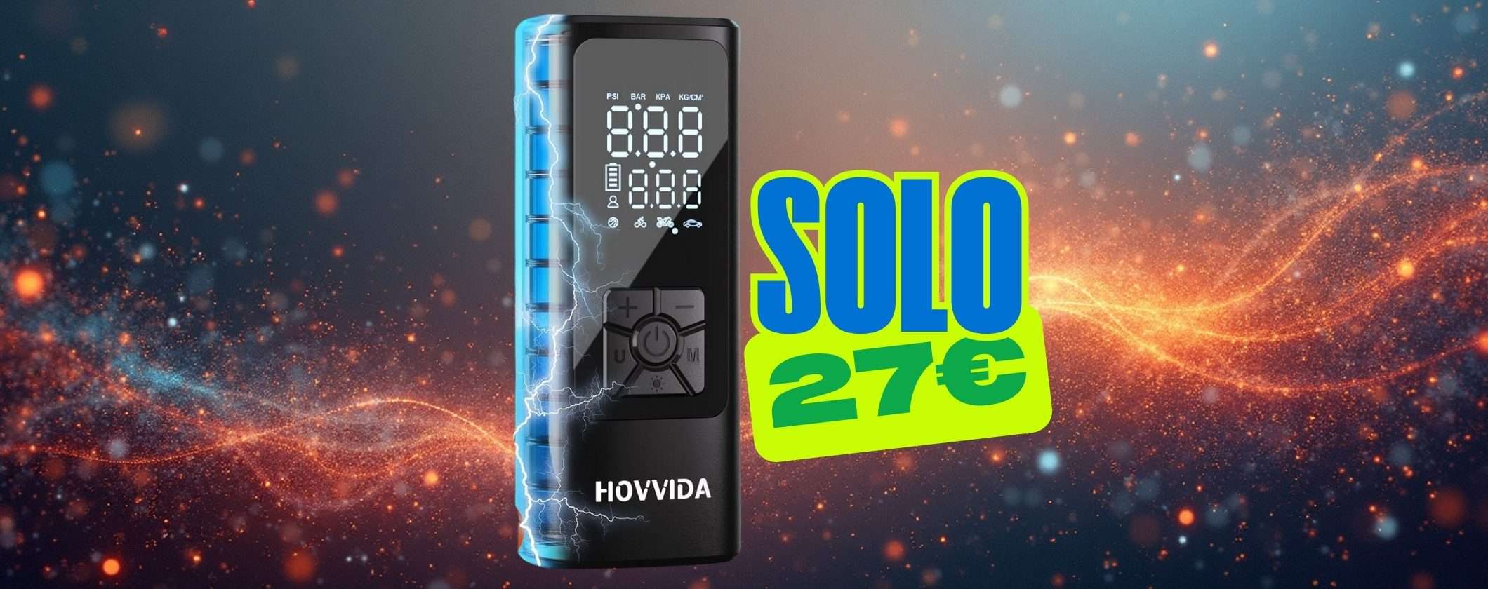 Compressore portatile da avere sempre con te per ogni emergenza a soli 27€