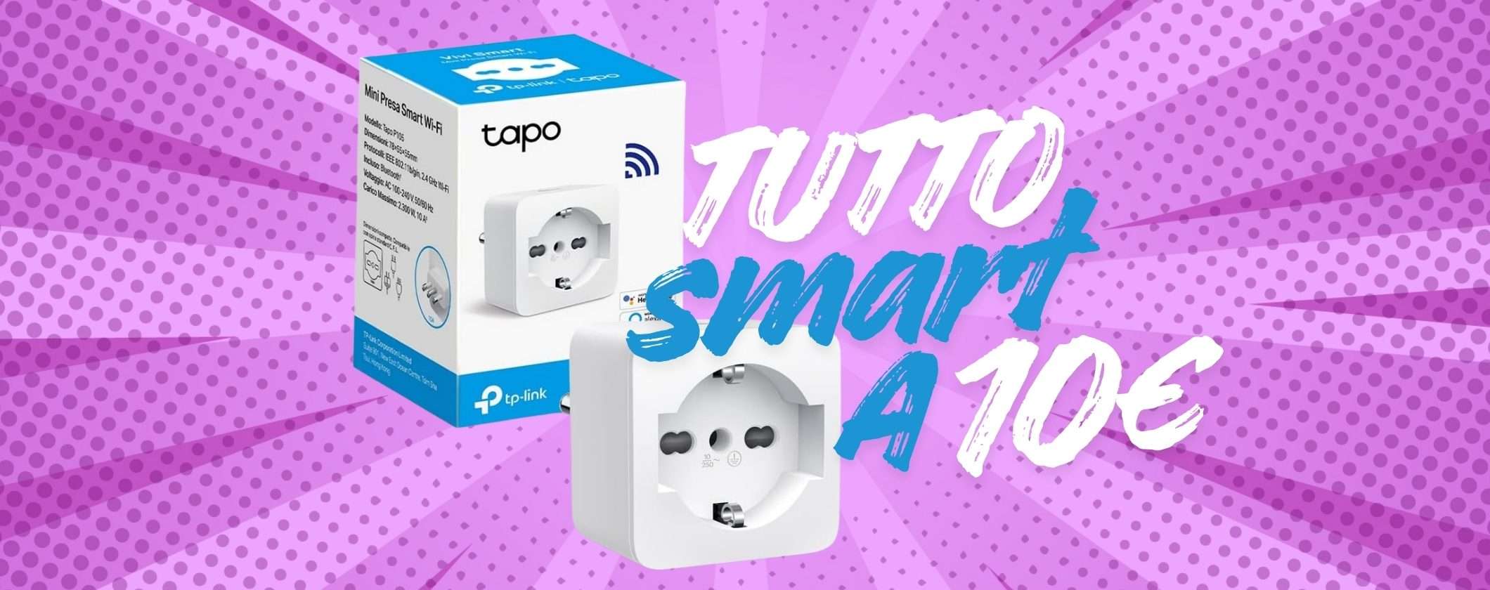 Con la presa intelligente Tapo P105 diventa tutto smart a soli 10€ Con la presa intelligente Tapo P105 diventa tutto smart a soli 10€