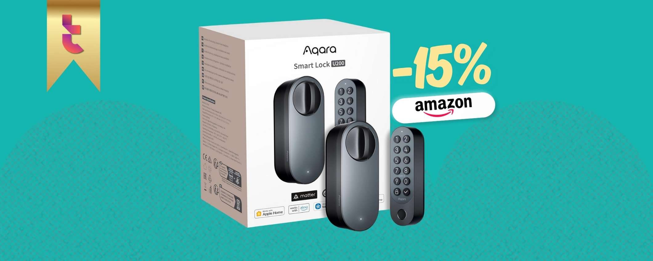Smart Lock U200 per una serratura impenetrabile: kit facile da installare Smart Lock U200 per una serratura impenetrabile: kit facile da installare