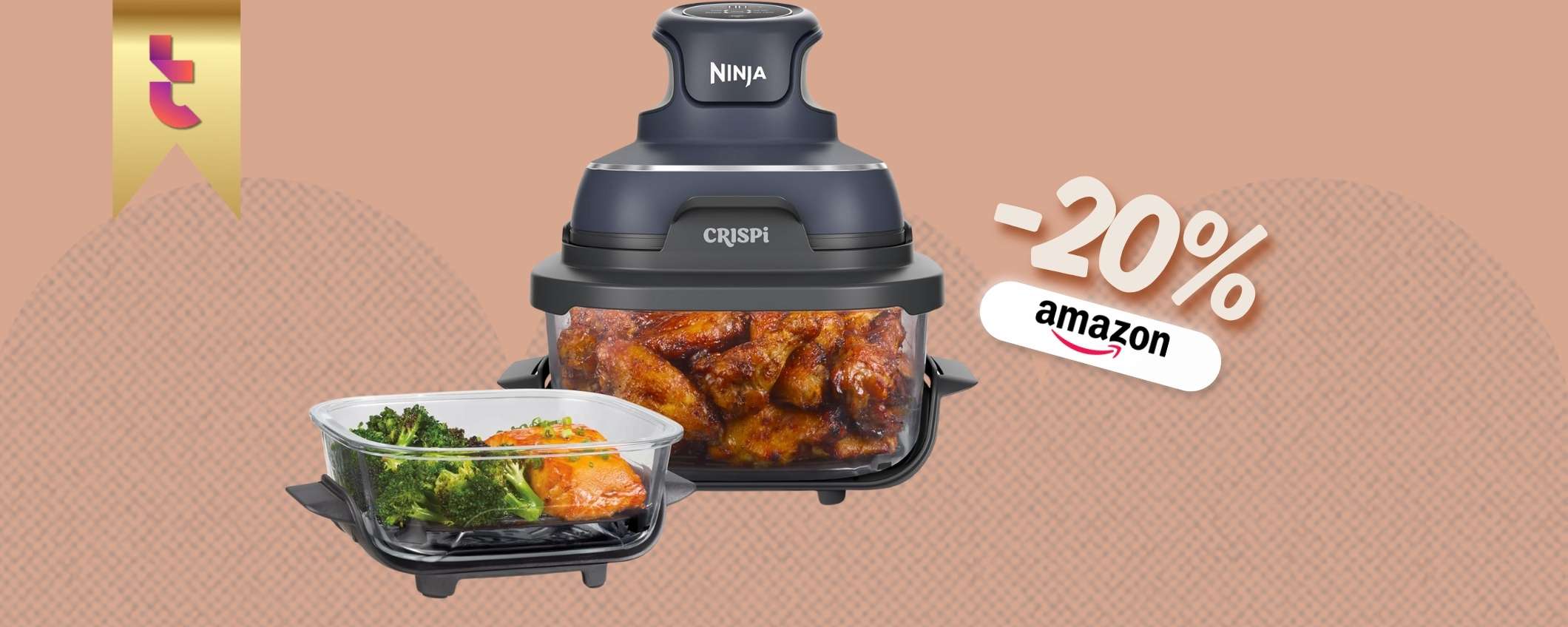Ninja CRISPi conquista TikTok e ora anche la tau cucina: -20% Amazon Ninja CRISPi conquista TikTok e ora anche la tau cucina: -20% Amazon