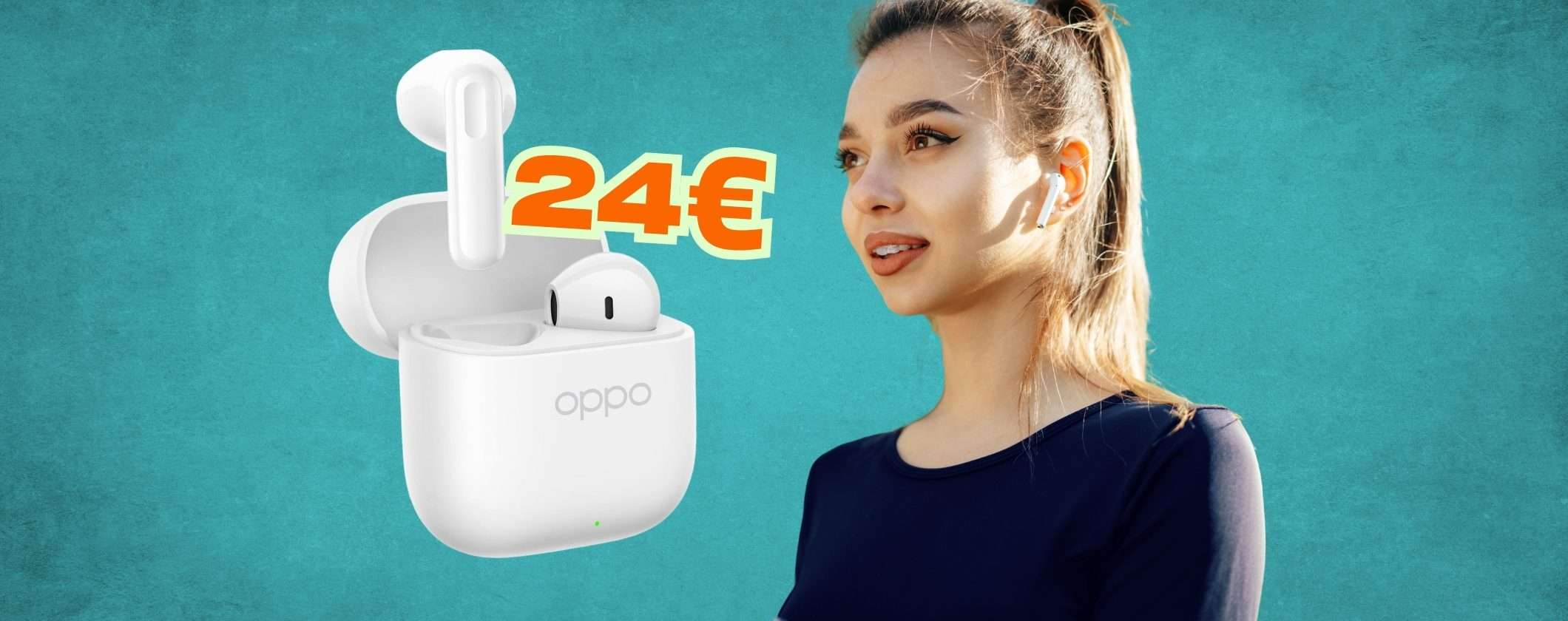 Cuffiette Bluetooth straordinarie a prezzo shock: OPPO Enco Buds3 a 24€ Cuffiette Bluetooth straordinarie a prezzo shock: OPPO Enco Buds3 a 24€