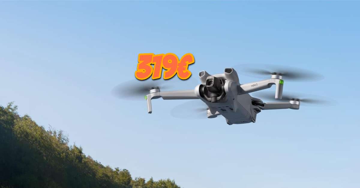 DJI Mini 3: il drone professionale senza patentino a soli 319€ su Amazon DJI Mini 3: il drone professionale senza patentino a soli 319€ su Amazon