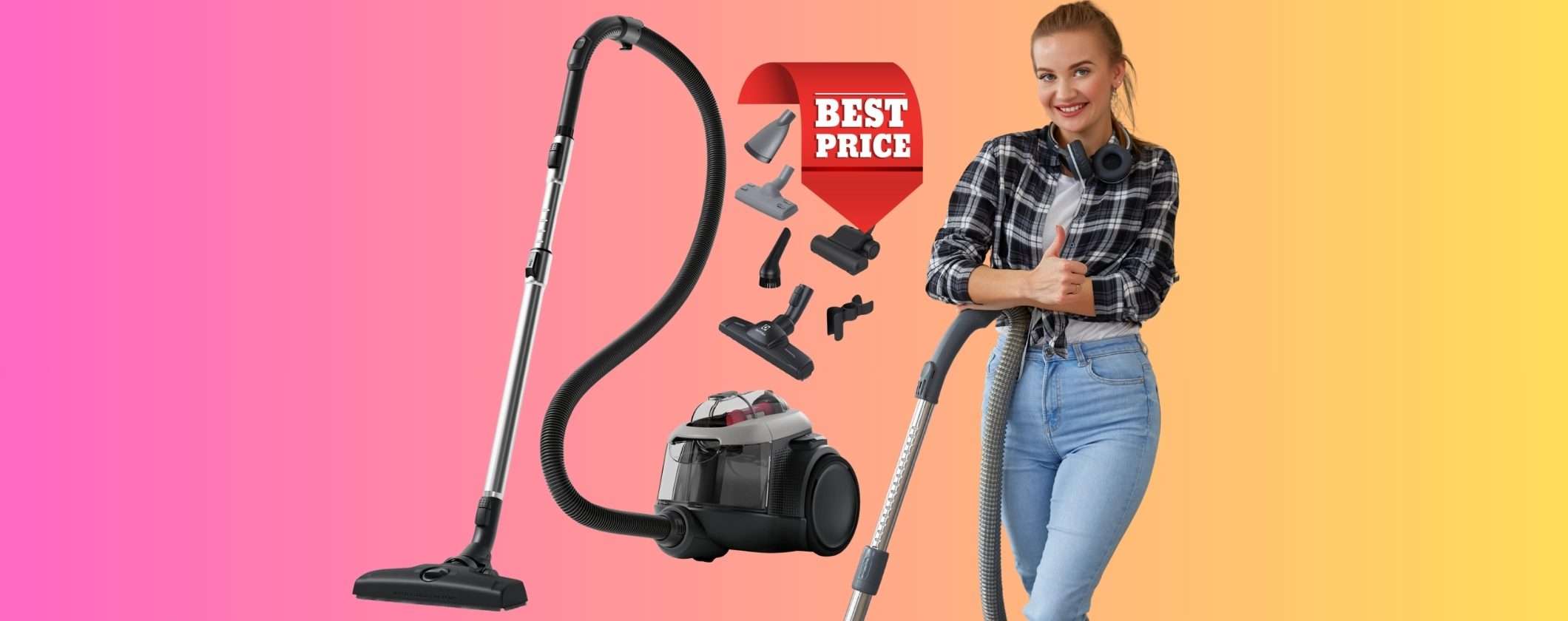 Electrolux Serie 600: aspirapolvere senza sacco da 700W con accessori (-32%)