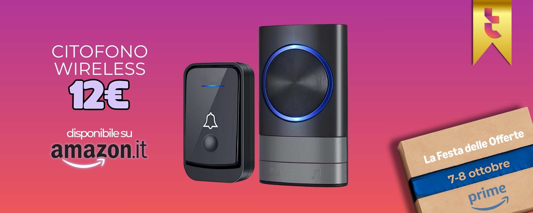 Citofono wireless con 12€ è tuo: si installa in 2 minuti e copre 400m