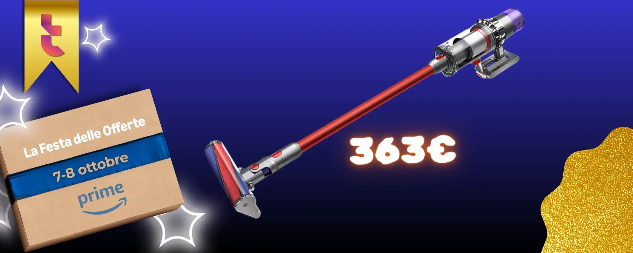 Dyson V11 Fluffy protagonista della Festa Prime, prezzaccio su Amazon