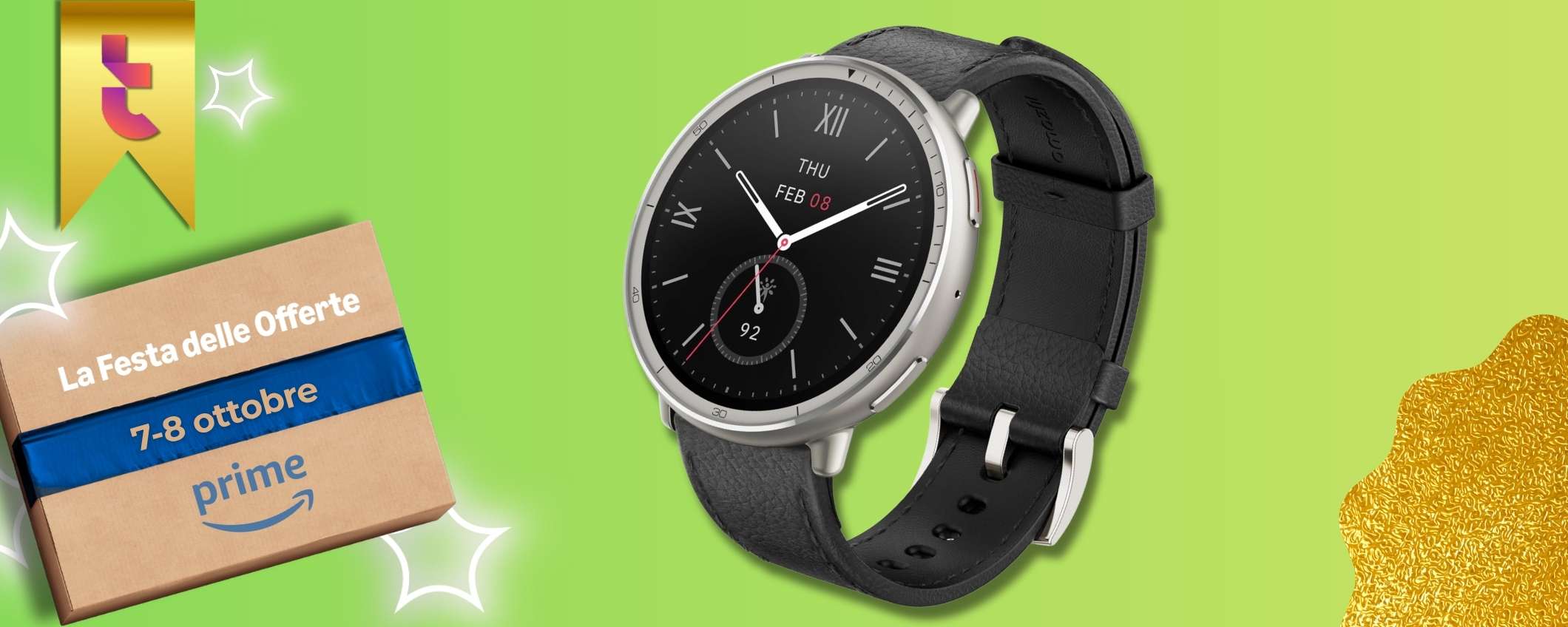 AMAZFIT Active 2 al polso con meno di 100€ grazie alle offerte Prime