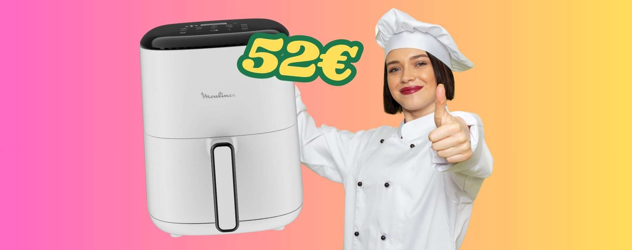 La friggitrice ad aria con il migliore rapporto qualità prezzo è questa Moulinex da 3L La friggitrice ad aria con il migliore rapporto qualità prezzo è questa Moulinex da 3L