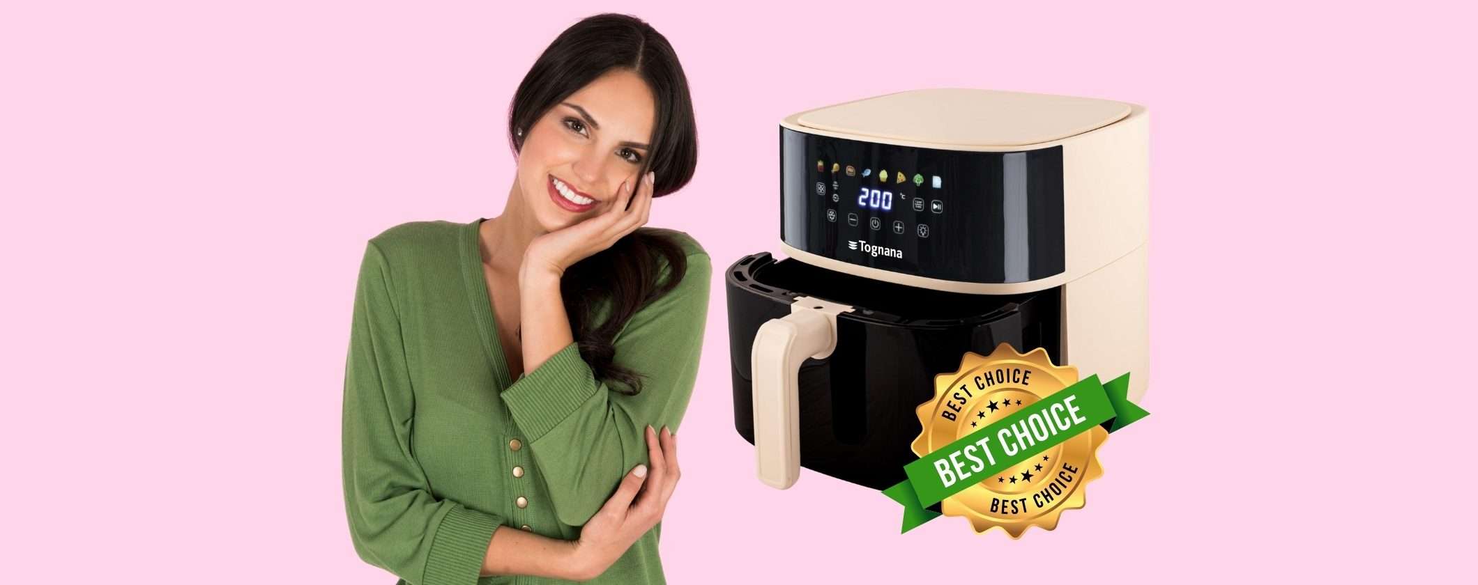Friggitrice ad aria Tognana Iridea da 8 litri: elegante, utilissima e in sconto Friggitrice ad aria Tognana Iridea da 8 litri: elegante, utilissima e in sconto