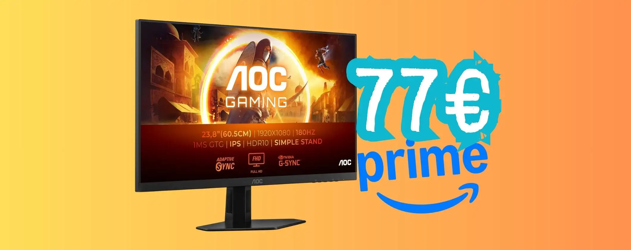 Gioca da Pro con il monitor AOC Gaming FHD da 24 pollici tuo a soli 77€