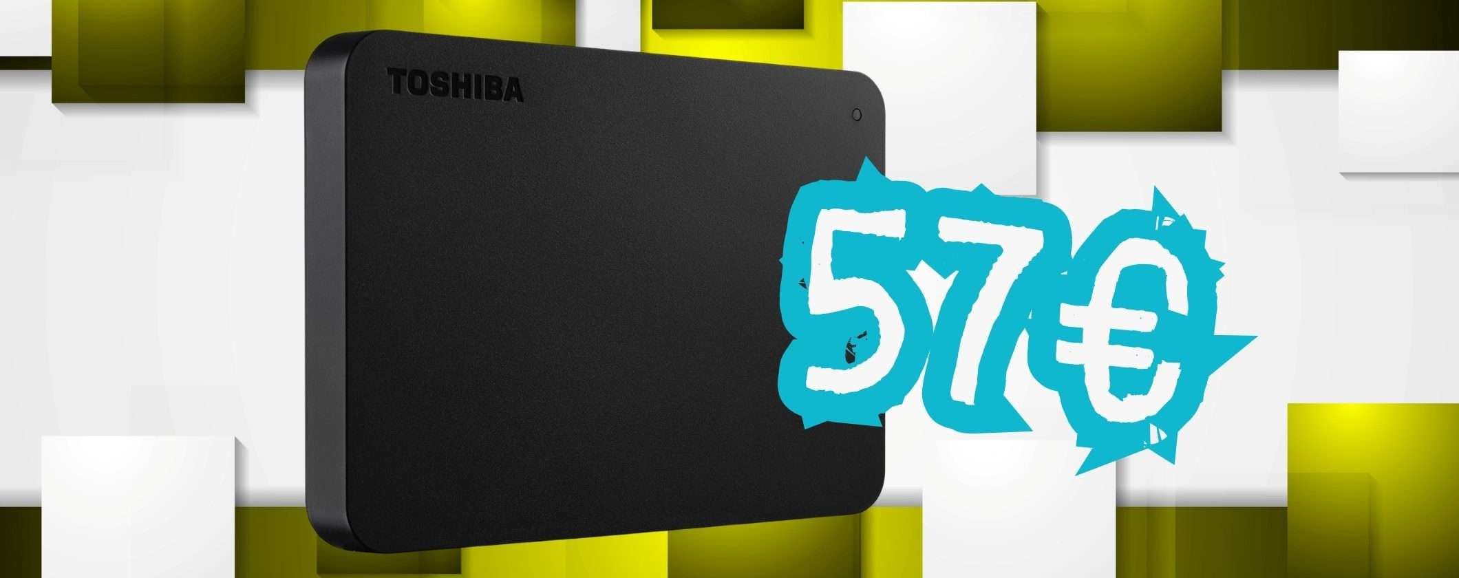 Hard Disk portatile Toshiba da 1TB a prezzo da capogiro, solo 57€ Hard Disk portatile Toshiba da 1TB a prezzo da capogiro, solo 57€