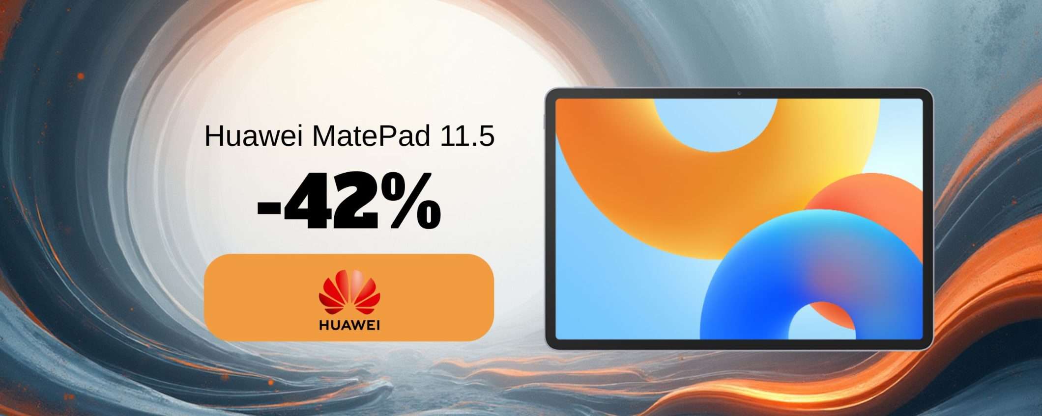 Huawei MatePad 11.5 in offerta lampo: 42% di sconto sul modello PaperMatte Huawei MatePad 11.5 in offerta lampo: 42% di sconto sul modello PaperMatte