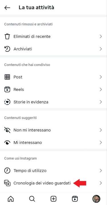 instagram cronologia reel