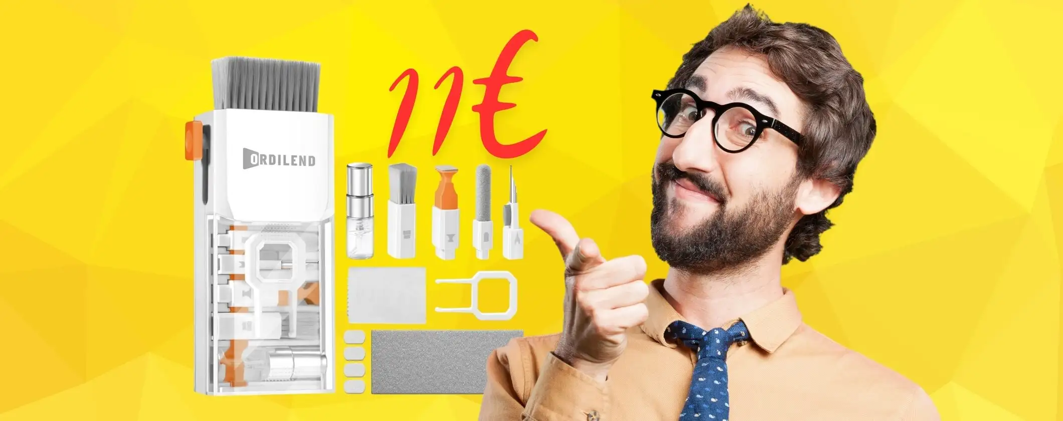 Kit per pulizia 10 in 1: gadget geniale a pochissimo (solo 11€)
