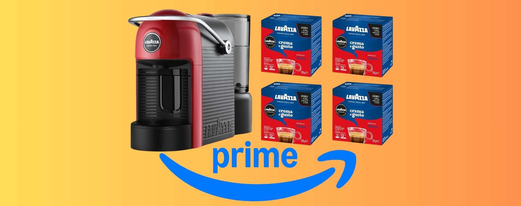Lavazza A Modo Mio Jolie Evo con 64 capsule incluse a meno di 80€ è imperdibile