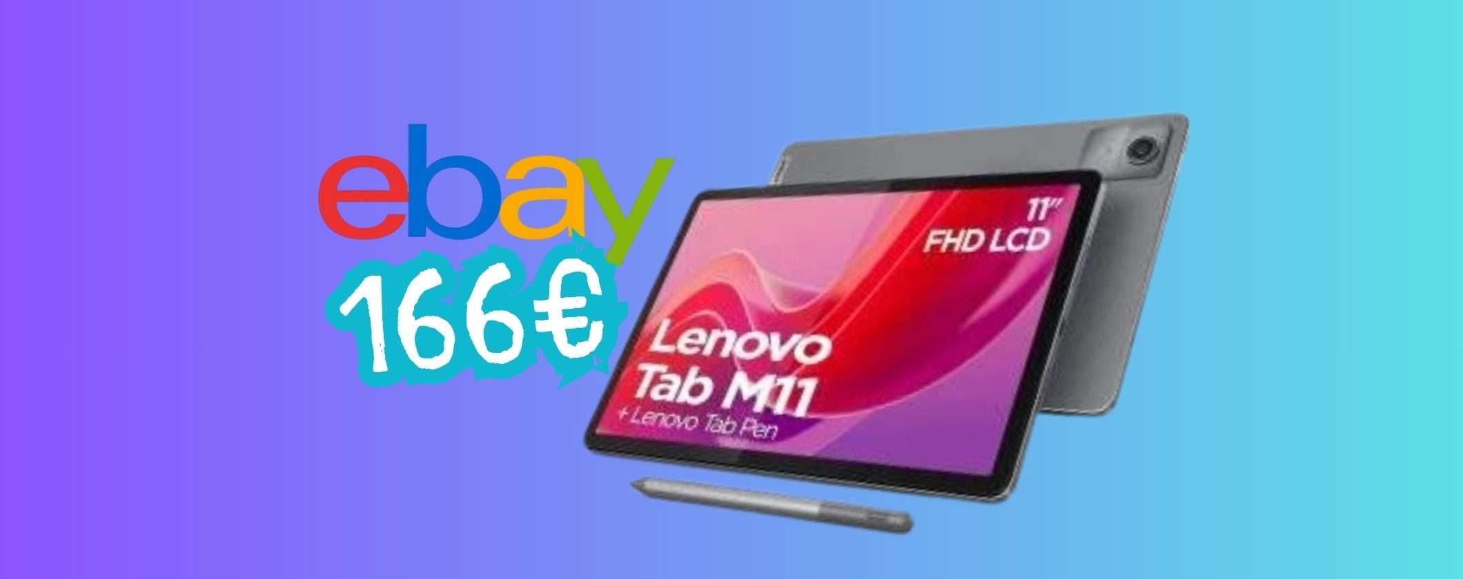 Lenovo Tab M11 (8/128GB) con Tab Pen inclusa a un prezzo imperdibile