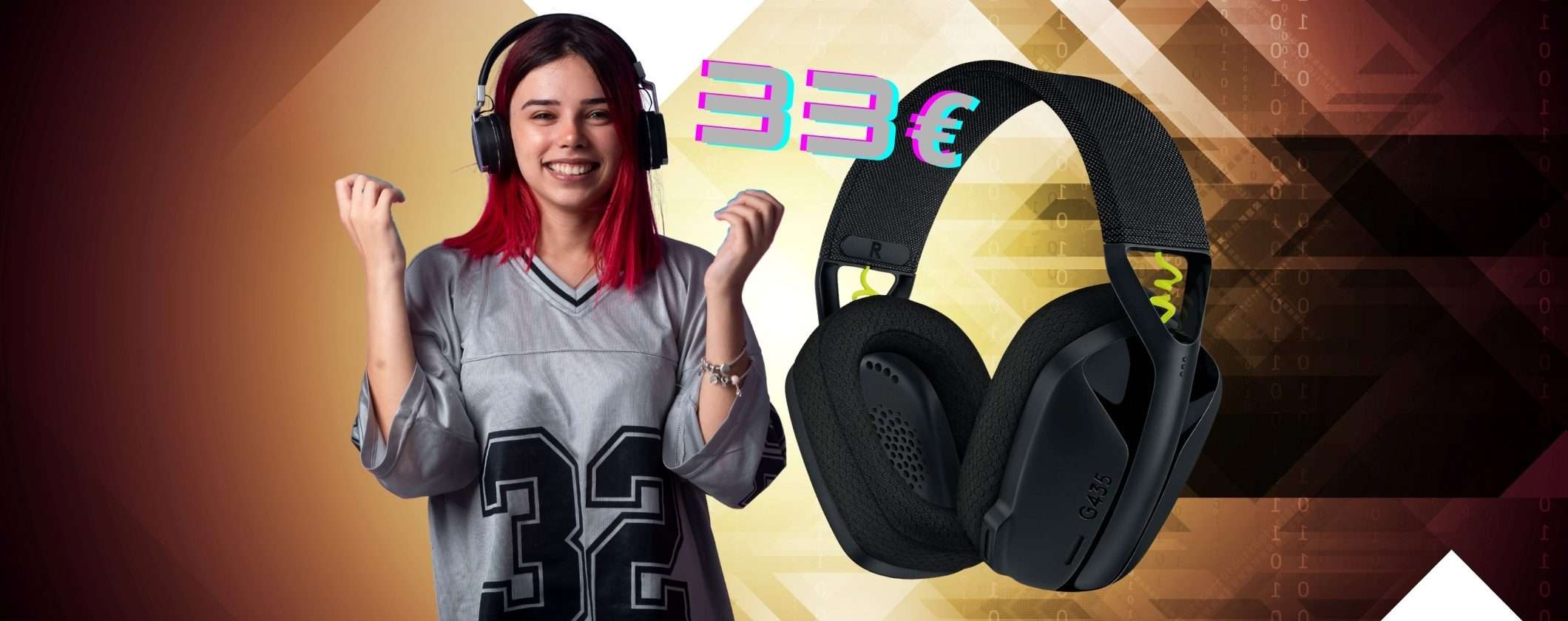 Logitech G435 LIGHTSPEED: le cuffie da gaming wireless con il miglior prezzo