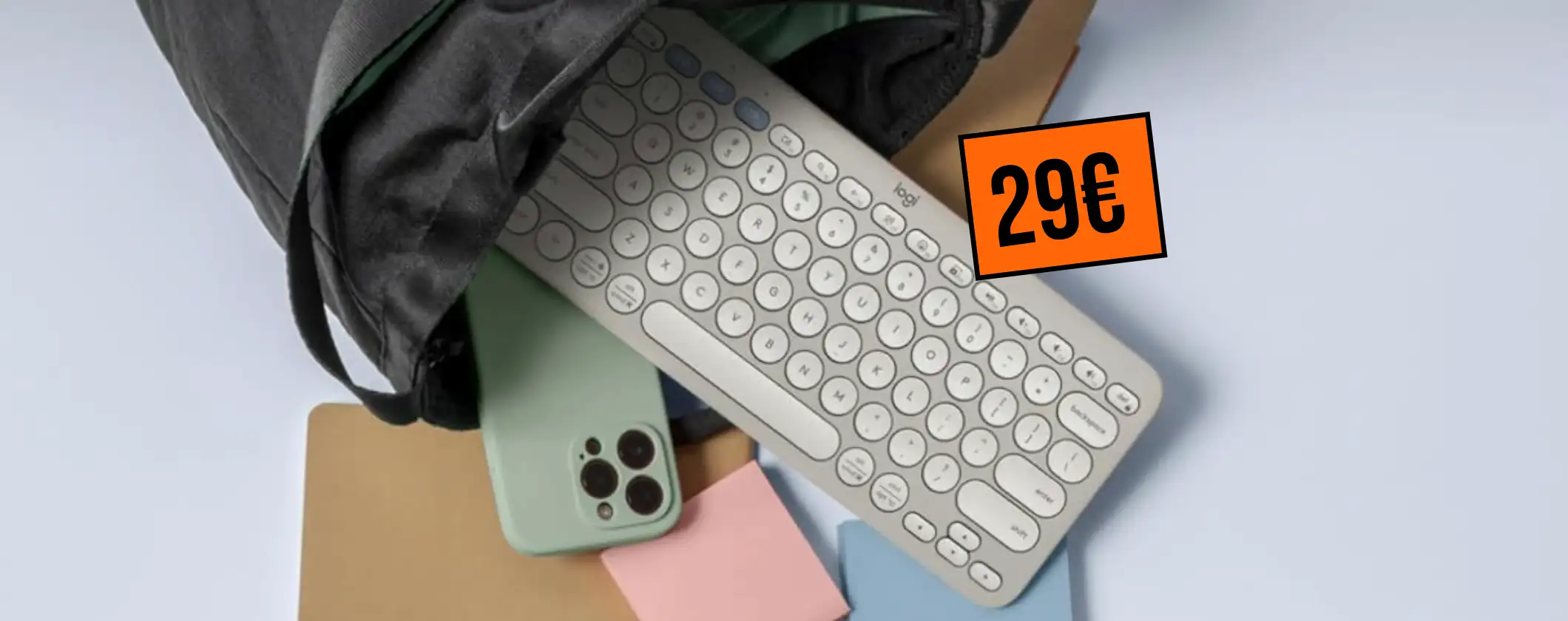 Logitech Pebble Keys 2 K380s: tastiera compatta ergonomica a soli 29€ Logitech Pebble Keys 2 K380s: tastiera compatta ergonomica a soli 29€