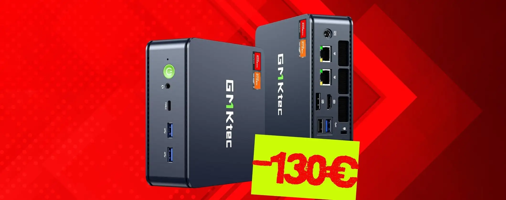 Mini PC da Gaming con Ryzen 7, 32GB di RAM e scheda grafica AMD Radeon