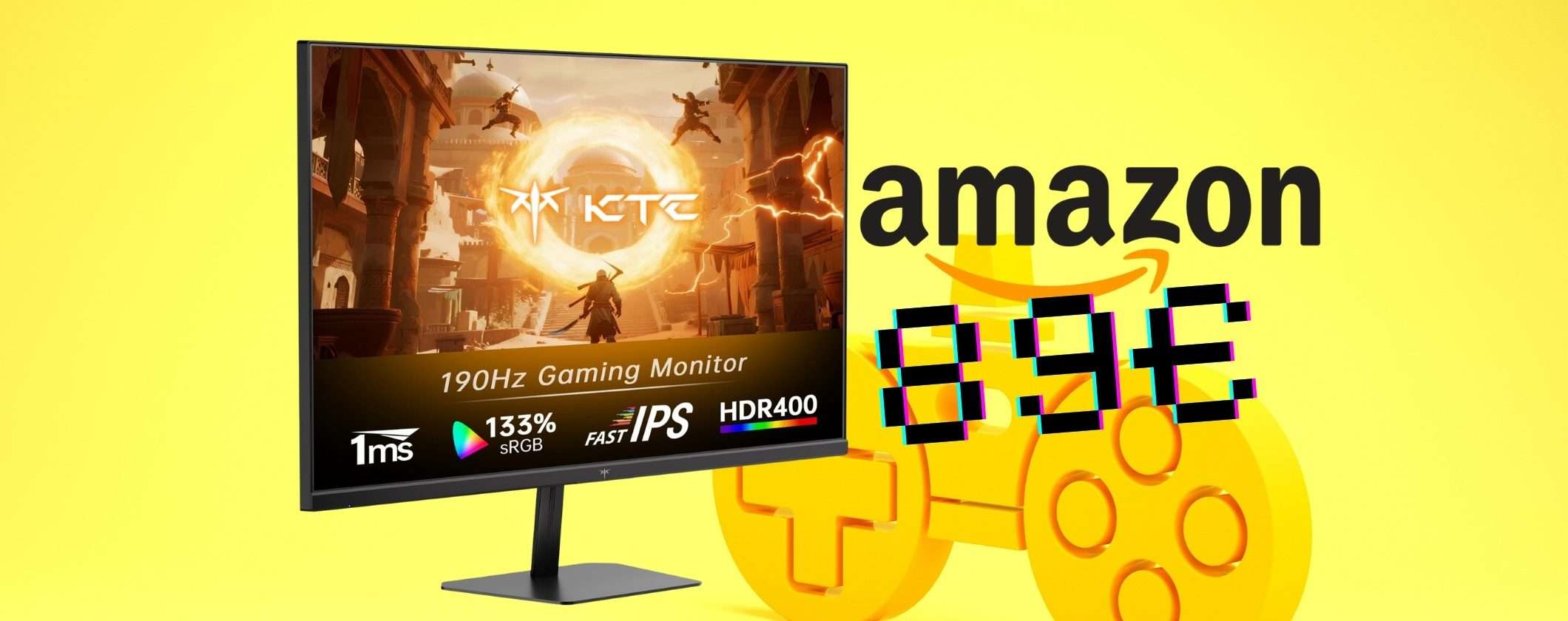Monitor Gaming KTC da 24 pollici FHD Fast IPS con risposta di 1ms tuo a 89€ Monitor Gaming KTC da 24 pollici FHD Fast IPS con risposta di 1ms tuo a 89€