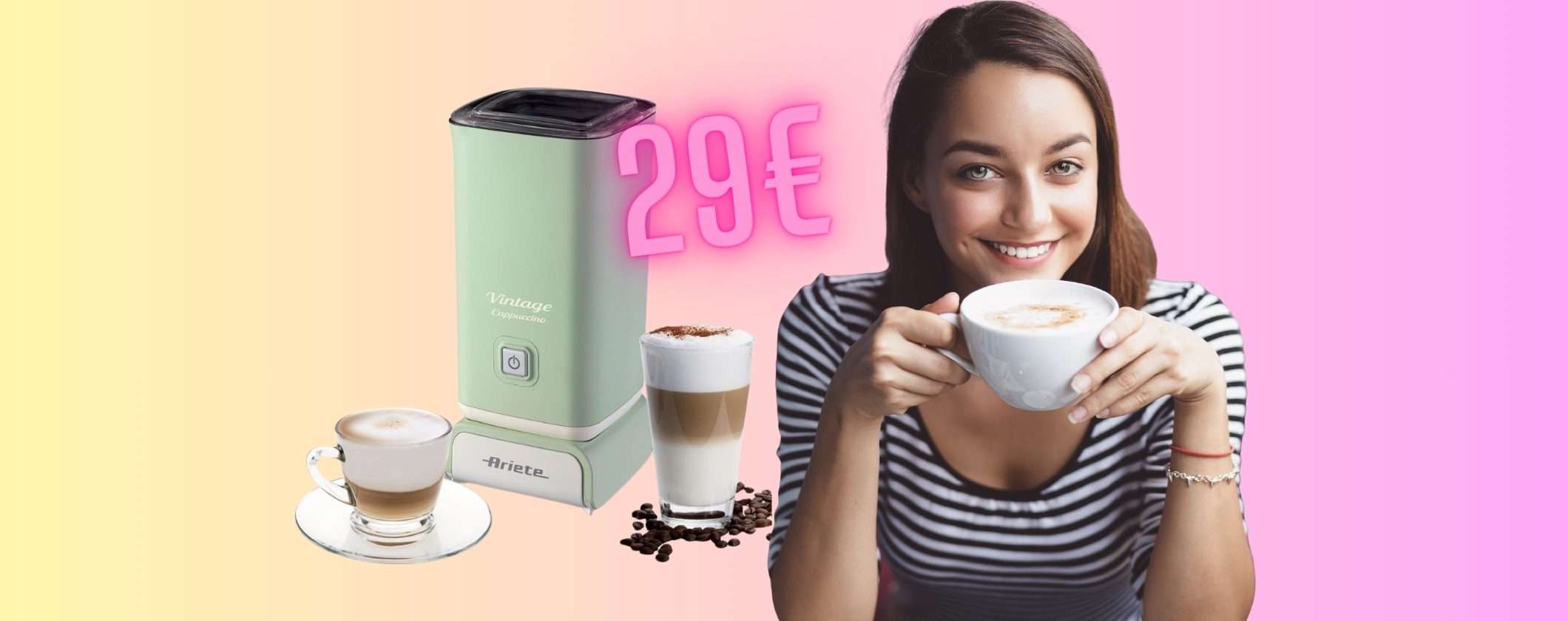 Montalatte elettrico vintage by Ariete per cappuccino come al bar in 2 minuti